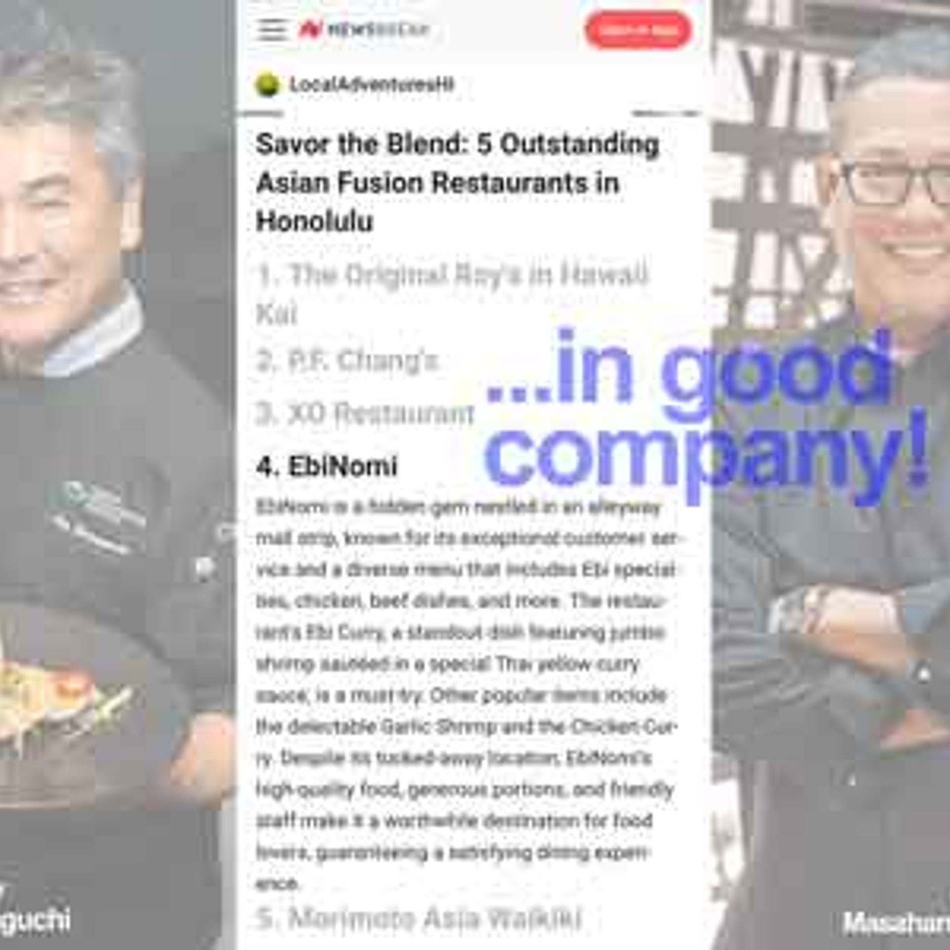 Ranked Alongside Roy and Morimoto