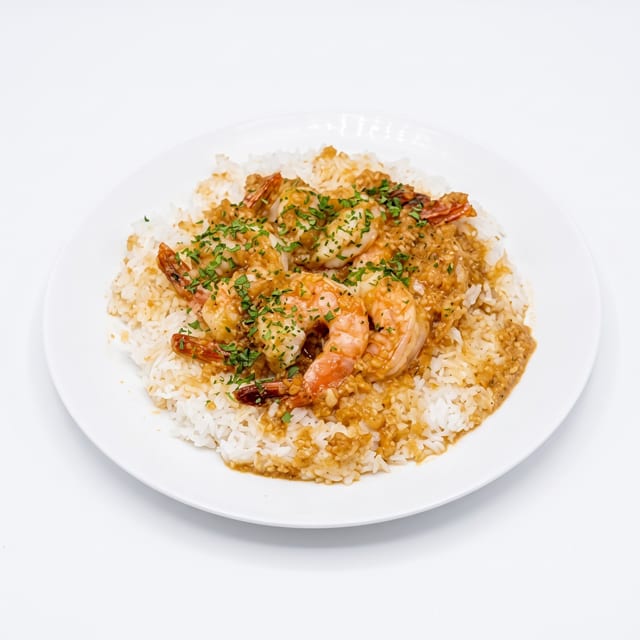 EbiKahuku (Garlic Shrimp).